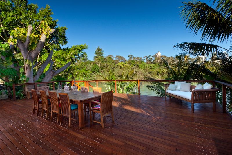 Composite decking installed in a Perth backyard